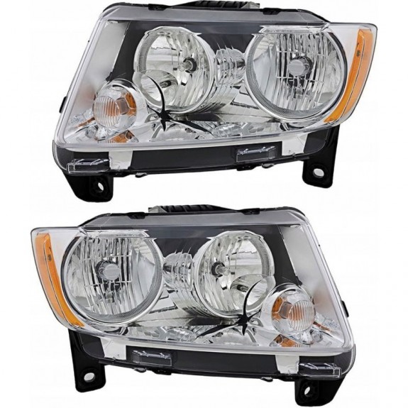 JEEP GRAND CHEROKEE WK2 2011-2013 LAMPA LAMPY PRZÓD LEWA + PRAWA KPL USA