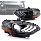 FORD MUSTANG 2018-2023 LAMPA LAMPY PRZEDNIE LED VLAND KOMPLET EUROPA