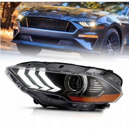 FORD MUSTANG 2018-2023 LAMPA LAMPY PRZEDNIE LED VLAND KOMPLET EUROPA