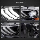 FORD MUSTANG 2018-2023 LAMPA LAMPY PRZEDNIE LED VLAND KOMPLET EUROPA
