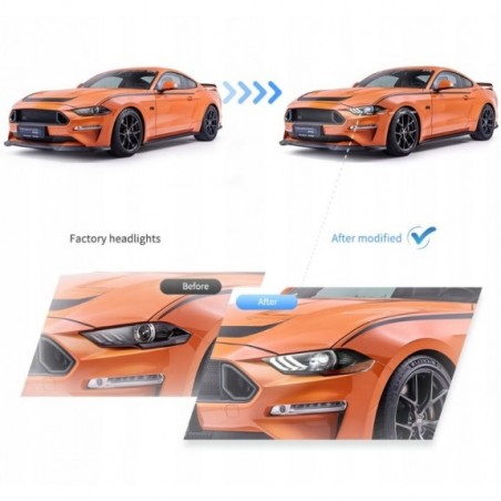 FORD MUSTANG 2018-2023 LAMPA LAMPY PRZEDNIE LED VLAND KOMPLET EUROPA