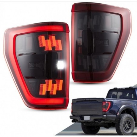 FORD F150 F-150 2021- LAMPA LAMPY LED VLAND KPL LEWA + PRAWA CZERWONE ŻÓŁTY