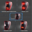FORD F150 F-150 2021- LAMPA LAMPY LED VLAND KPL LEWA + PRAWA CZERWONE ŻÓŁTY