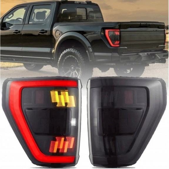 FORD F150 F-150 2021- LAMPA LAMPY LED VLAND KPL LEWA + PRAWA DYMIONE ŻÓŁTY