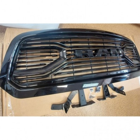 DODGE RAM 1500 2013-2018 ATRAPA GRILL CZARNY POŁYSK + LOGO RAM