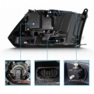 DODGE RAM 2013- LAMPA LAMPY PRAWA+LEWA JASNE LED BIAŁY DRL SOCZEWKA KPL USA