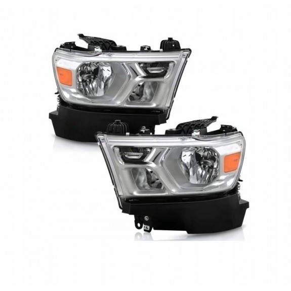 DODGE RAM 1500 V 2019-2024 LAMPA PRZÓD PRAWA + LEWA JASNA ZWYKŁA