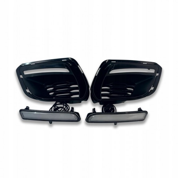 DODGE CHARGER WIDEBODY 2020-2023 RAMKA ATRAPA HALOGEN LED DRL LEWY + PRAWY