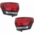 JEEP GRAND CHEROKEE WK2 SRT 2014-21 LAMPA TYŁ PRAWA + LEWA NAROŻNA CIEMNA