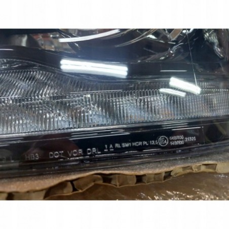 DODGE RAM 2013- LAMPA LAMPY EUROPA PRAWA +LEWA CHROM SOCZEWKA BIAŁY LED DRL