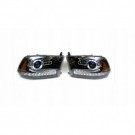DODGE RAM 2013-2018 LAMPA PRAWA +LEWA BLACK LED SOCZEWKA KOMPLET EAGLE EYES