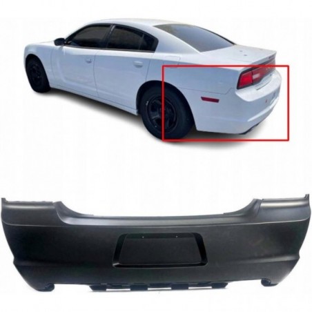 DODGE CHARGER 2011-2014 ZDERZAK TYŁ TYLNY BEZ OTWORÓW NA CZUJNIKI