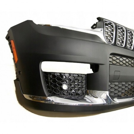 JEEP GRAND CHEROKEE WL LONG 21- ZDERZAK PRZÓD KOMPLET POD PDC + HALOGEN LED