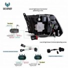 DODGE RAM IV 2009- LAMPA LAMPY LED VLAND LEWA+PRAWA KPL BLACK 3 SOCZEWKI EU
