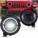 JEEP WRANGLER JL GLADIATOR JT 2018- LAMPA LAMPY 9'' FULL LED VLAND SOCZEWKA