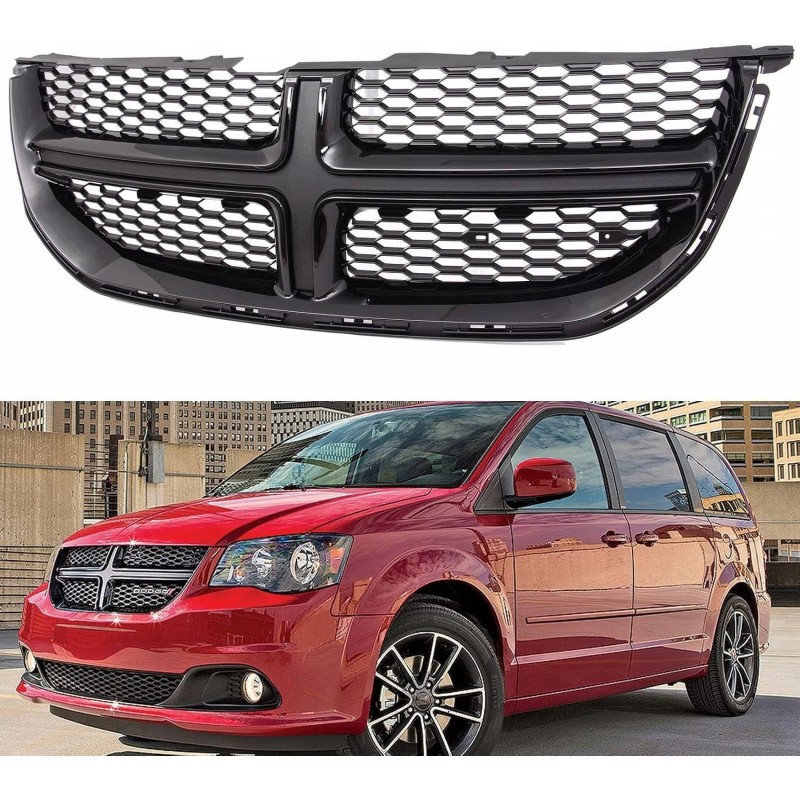 ATRAPA GRILL CZARNA POŁYSK NOWA DODGE GRAND CARAVAN 2011-2020