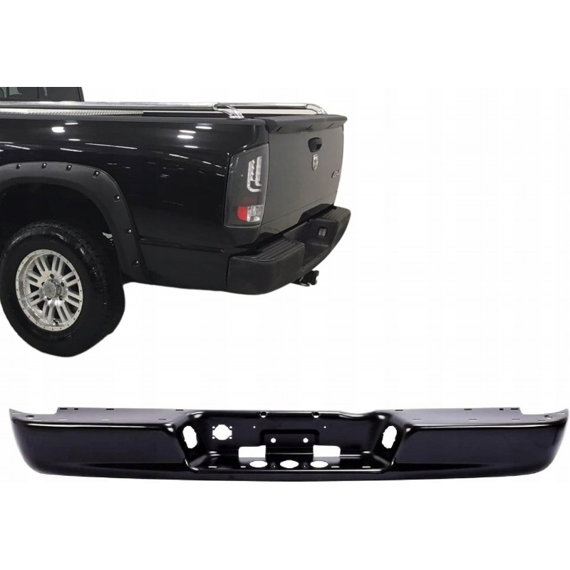 ZDERZAK TYŁ CZARNY GOŁY DO MALOWANIA NOWY DODGE RAM 1500 2500 3500 2002-08