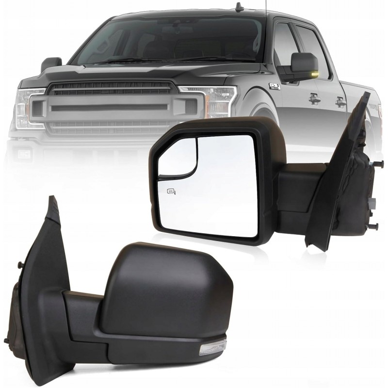 LUSTERKO LEWE PODGRZEWANE + KIERUNEK 6 PIN NOWE FORD F-150 F150 2015-2020