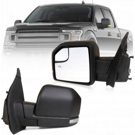 LUSTERKO LEWE PODGRZEWANE + KIERUNEK 6 PIN NOWE FORD F-150 F150 2015-2020