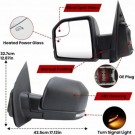 LUSTERKO LEWE PODGRZEWANE + KIERUNEK 6 PIN NOWE FORD F-150 F150 2015-2020