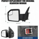 LUSTERKO LEWE PODGRZEWANE + KIERUNEK 6 PIN NOWE FORD F-150 F150 2015-2020