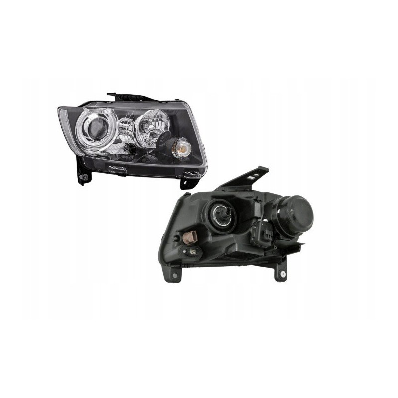 LAMPA PRAWA EUROPA CZARNA Z SILNIKIEM JEEP COMPASS 2014-2016