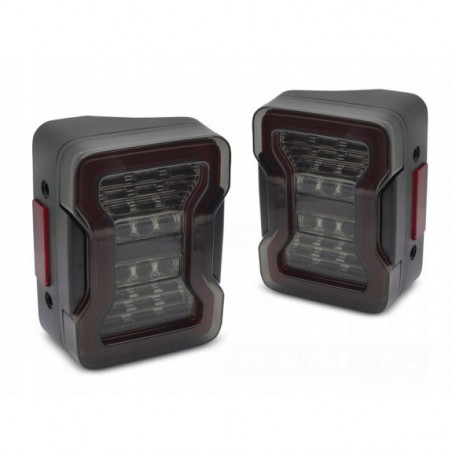 JEEP WRANGLER JK 2007-2017 LAMPA LAMPY TYLNE DYMIONE KOMPLET LED EUROPA