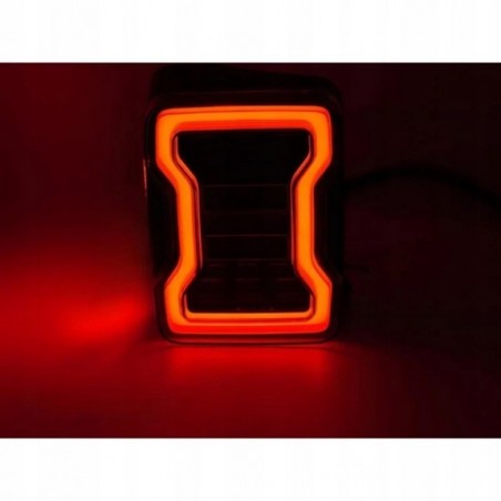 JEEP WRANGLER JK 2007-2017 LAMPA LAMPY TYLNE DYMIONE KOMPLET LED EUROPA