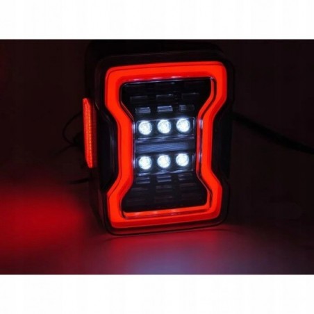 JEEP WRANGLER JK 2007-2017 LAMPA LAMPY TYLNE DYMIONE KOMPLET LED EUROPA
