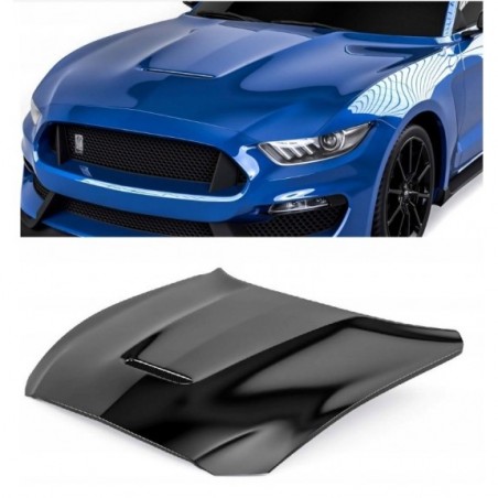 MASKA POKRYWA SILNIKA ALUMINIUM WYGŁUSZKA STYL GT350 FORD MUSTANG 2015-2017