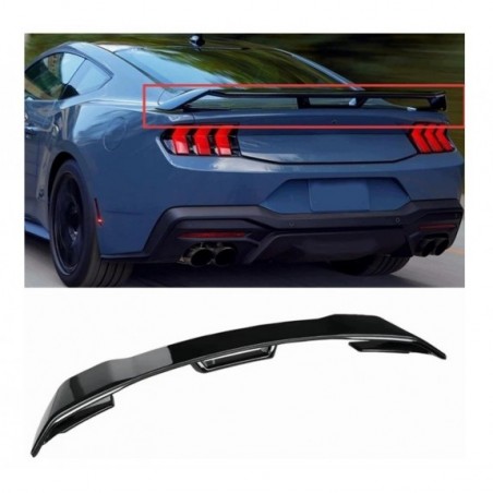 FORD MUSTANG S650 2024-26 SPOILER LOTKA KLAPY CZARNY POŁYSK GT PERFORMANCE