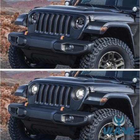 LAMPA LAMPY EUROPA 9'' LED VLAND JEEP WRANGLER JL JT GLADIATOR 2018-2023