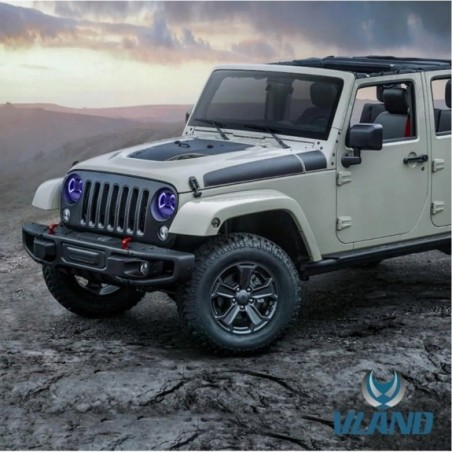 LAMPA LAMPY EUROPA 9'' LED VLAND JEEP WRANGLER JL JT GLADIATOR 2018-2023