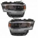 DODGE RAM 2500 3500 2019-2024 LAMPA LAMPY PRZEDNIE LED KOMPLET NOWE CZARNE