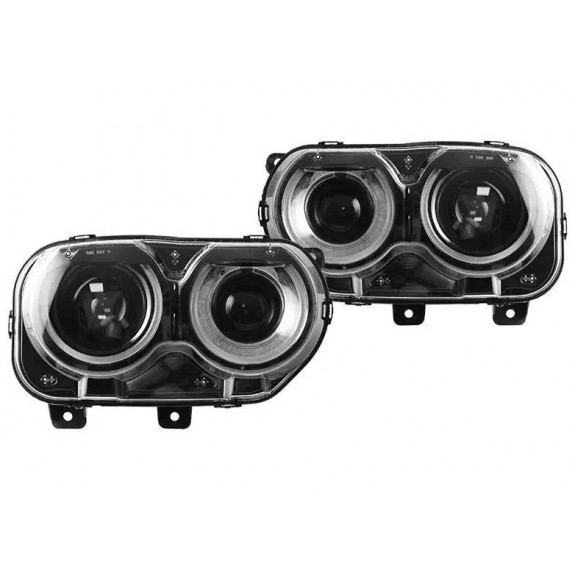DODGE CHALLENGER 2015- LAMPA LAMPY XENON LED LEWY + PRAWY KOMPLETNE EUROPA